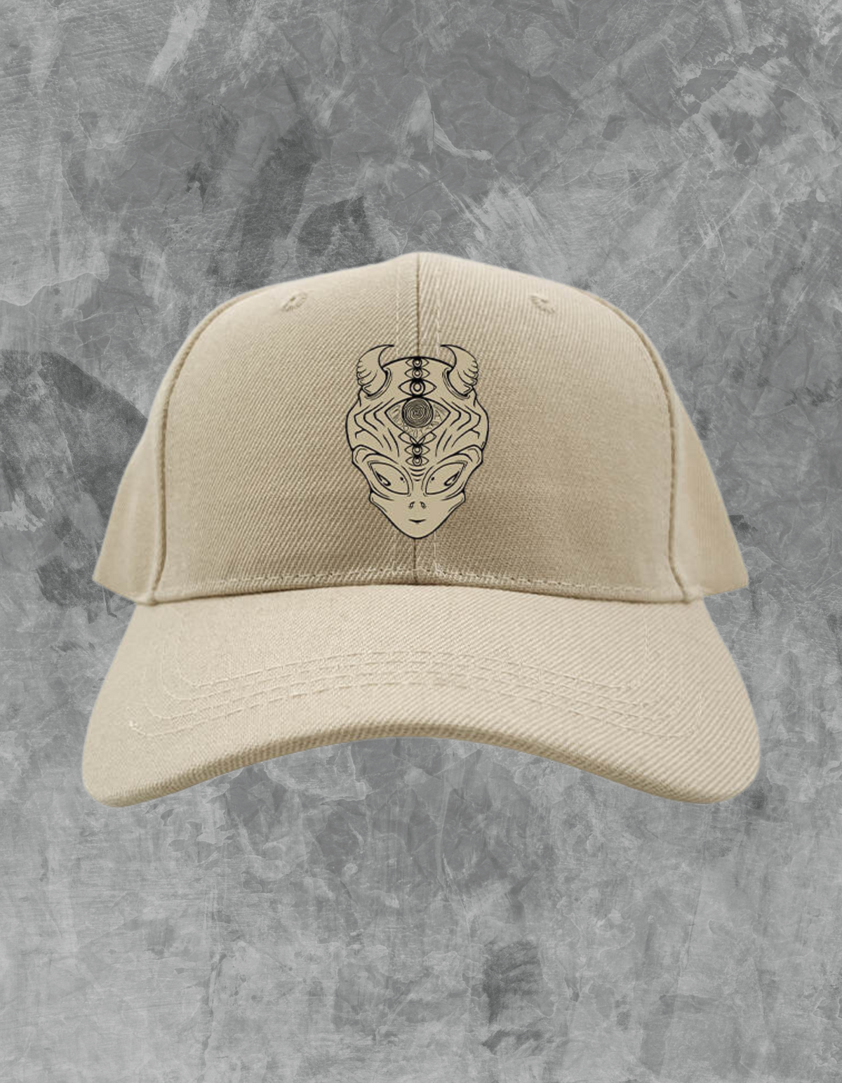 Alien Logo Dad Hat - Khaki
