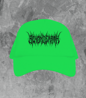 Metal Logo Trucker Hat - Bright Green