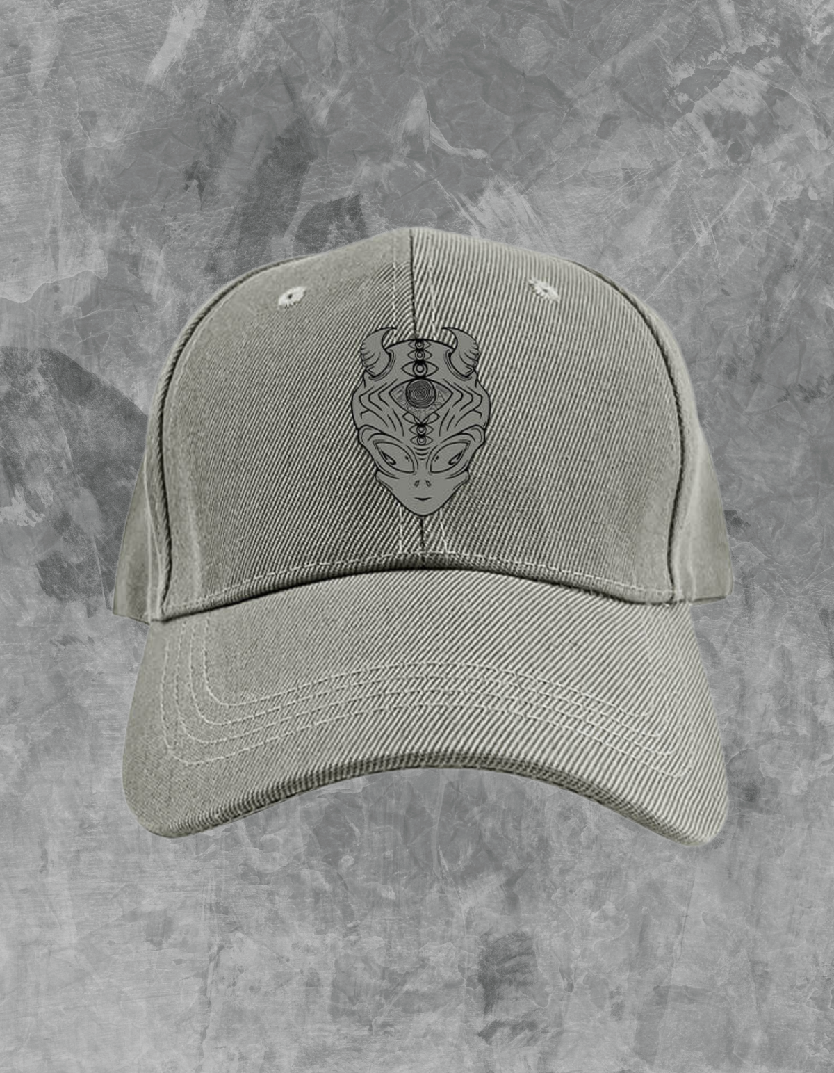 Alien Logo Dad Hat - Grey