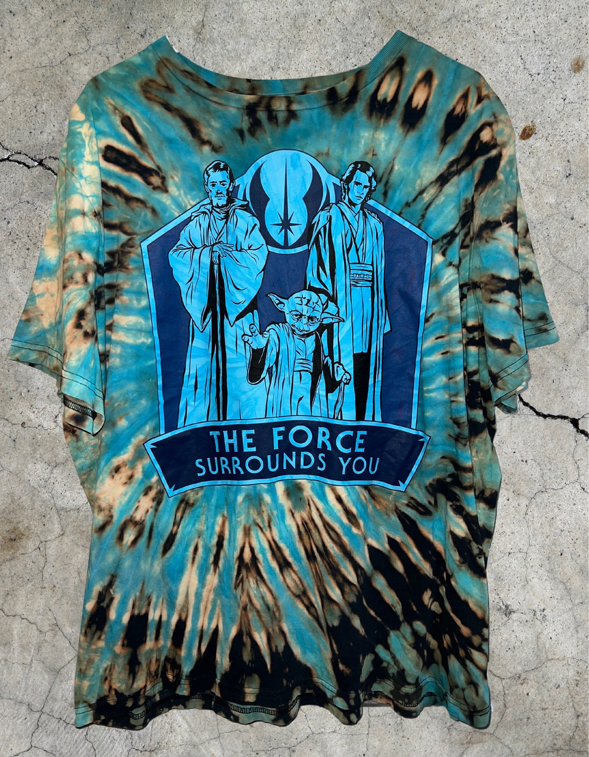 The Force Surrounds You Star Wars Upcycled 1 of 1 - XL