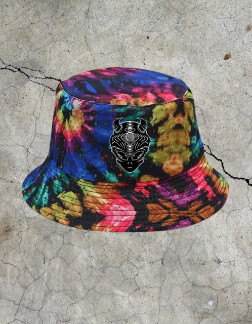 Reverse Tie-Dye Bucket Hat