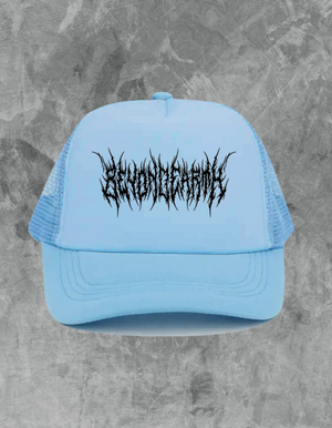 Metal Logo Trucker Hat - Light Blue
