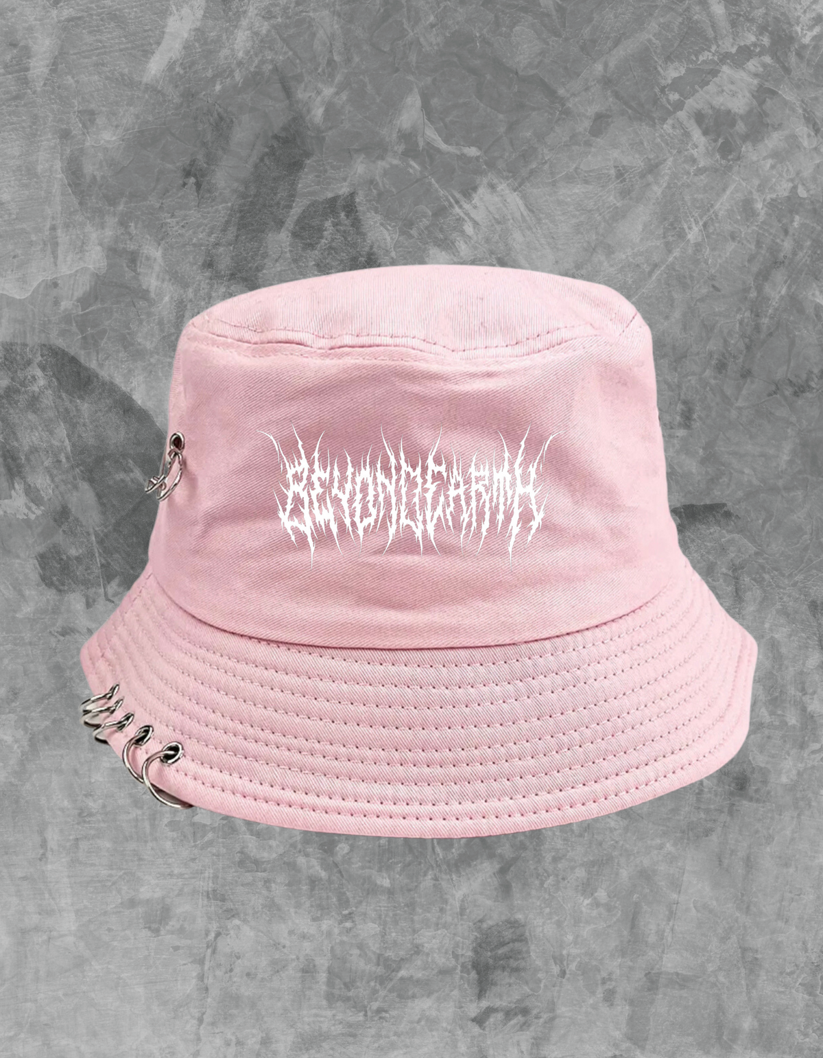 Metal Logo Bucket Hat - Pink