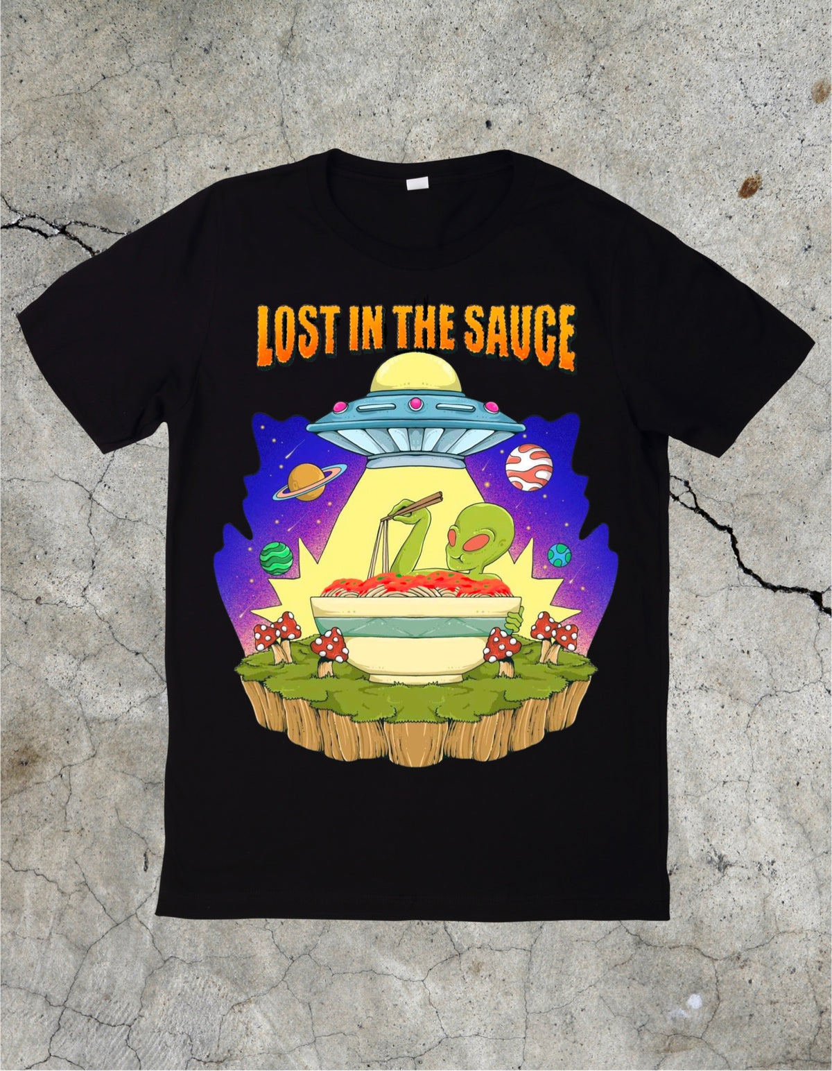 Lost in the Sauce Tee - Black