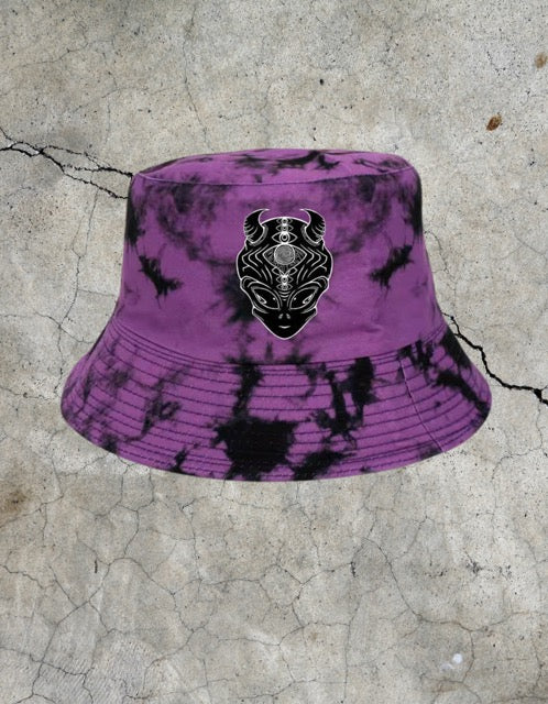 Purple Tie-Dye Bucket Hat